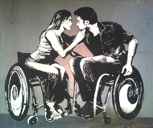 Matrimonio en silla de ruedas